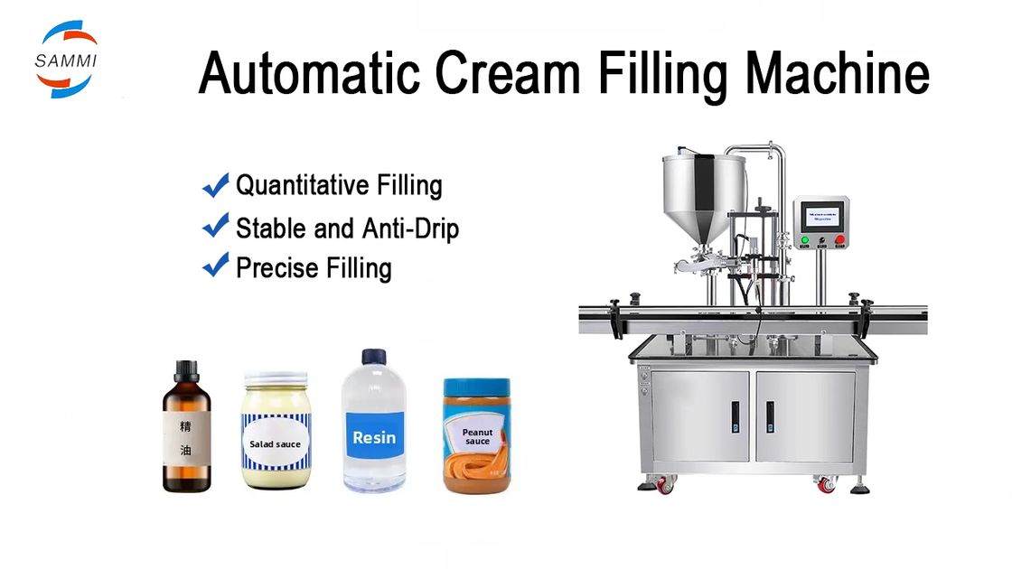 Простая работа Полностью автоматический сервороторный насос Машина для наполнения пастой жидкостью для меда Вязкая жидкая арахисовое масло кетчуп