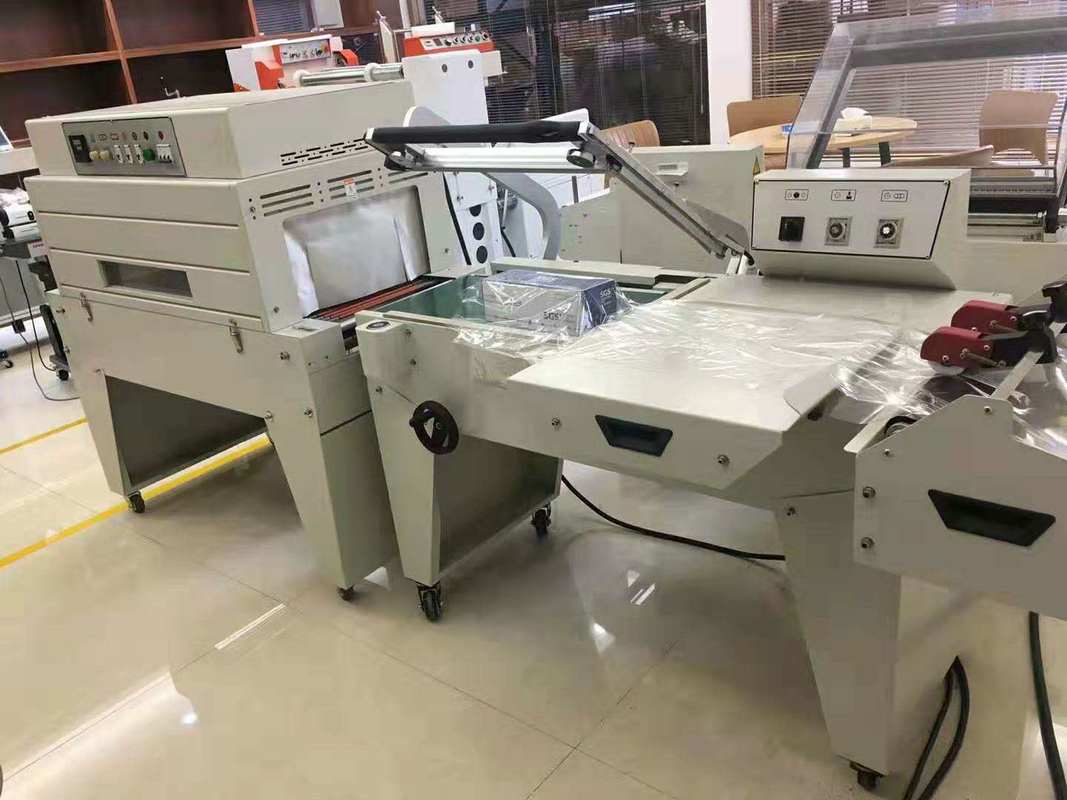 FQL-450+BSE-4525 L bar Heat Tunnel Shrink Wrapping Sealing Machine для малых предприятий