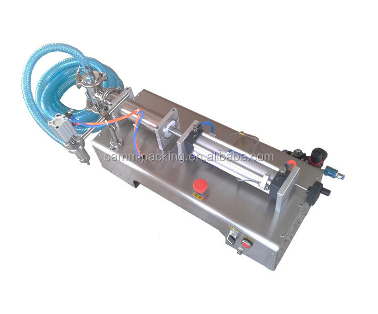 Горизонтальная самовсасывающая разливочная машина 100-1000 мл, настольный ручной поршневой наполнитель для жидкостей