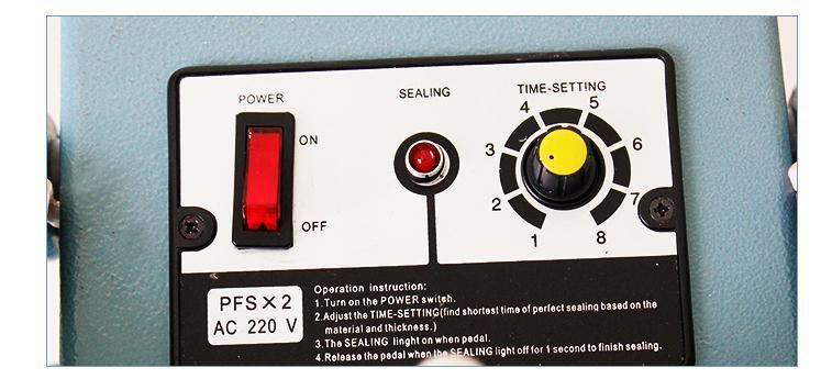 Наиболее продаваемая фабрика оптовые продажи PFS серии 800 мм пищевой педали импульс уплотнитель для пластиковых пакетов
