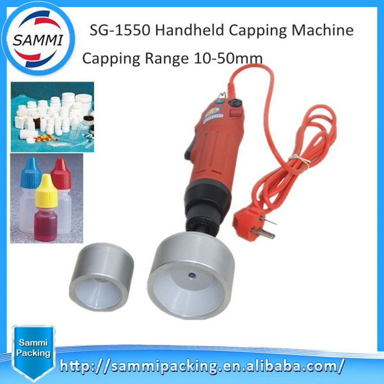 Оптовая электрическая полуавтоматическая укупорочная машина для флаконов для пластиковых стеклянных бутылок Интересные продукты Китайский сердечник двигателя