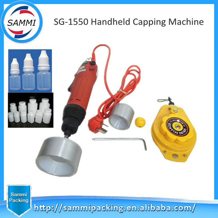 Оптовая электрическая полуавтоматическая укупорочная машина для флаконов для пластиковых стеклянных бутылок Интересные продукты Китайский сердечник двигателя