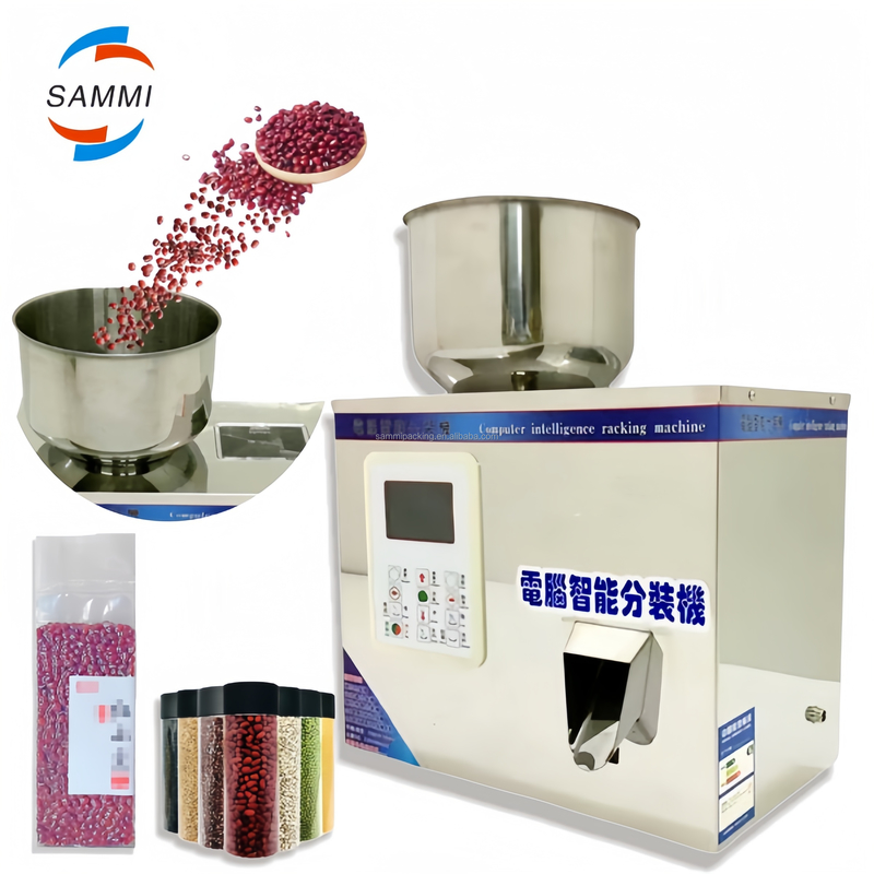2-200g Semi-Automatic Salt Pill Filler Packing Machine with Efficient Motor for Granular Powder Chemical Beverage Applications