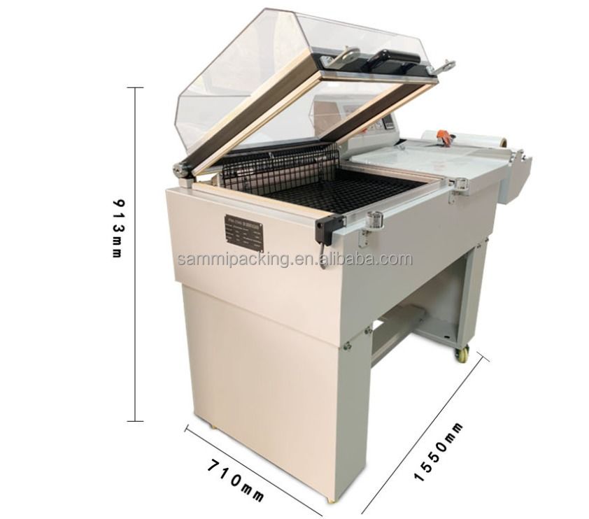 2 в 1 FM-5540 Тепловой тоннель сжатия сжатия оберточная машина для бутылки/коробки