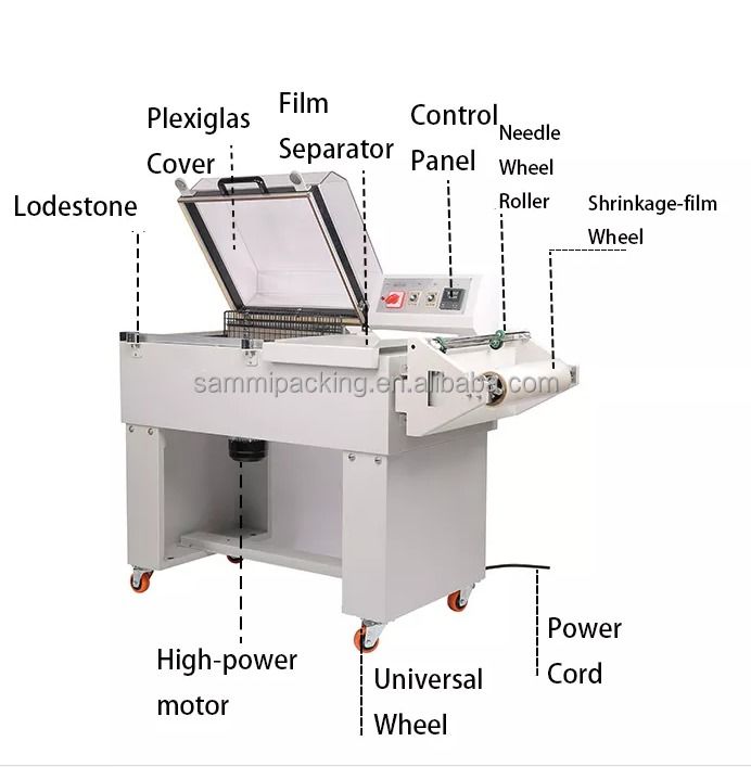 Лучшее качество от китайского производителя FM-5540 Полуавтоматическая термоусадочная упаковочная машина для промышленной упаковки