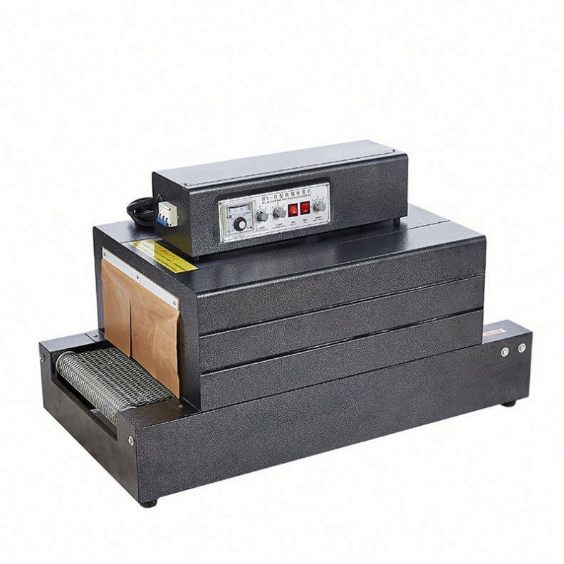 Горячая продажа Маленькая пластиковая пленка Тепловая туннель Сжимается режущая упаковочная машина для бутылки/коробки Легко работать