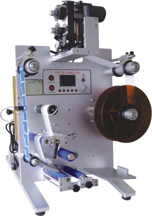 Автоматическая настольная вертикальная встроенная наклейка для маркировки с принтером даты для упаковки круглых бутылок