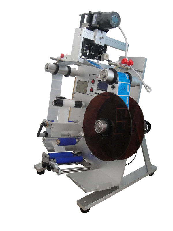 Автоматическая настольная вертикальная встроенная наклейка для маркировки с принтером даты для упаковки круглых бутылок