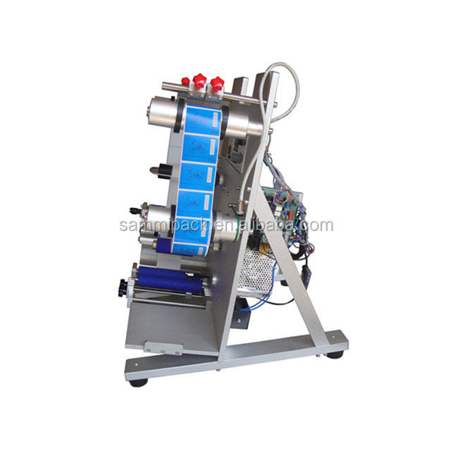 Электрическая машина для этикетирования флаконов с ушными каплями круглой формы. Уникальная новая полуавтоматическая с компонентом основного двигателя