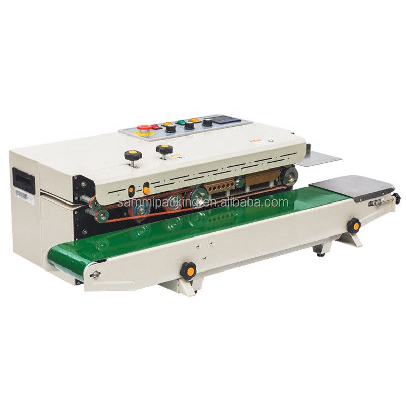 2025 Простая в эксплуатации горизонтальная электрическая запайщик пакетов для пищевых продуктов с ленточным нагревом