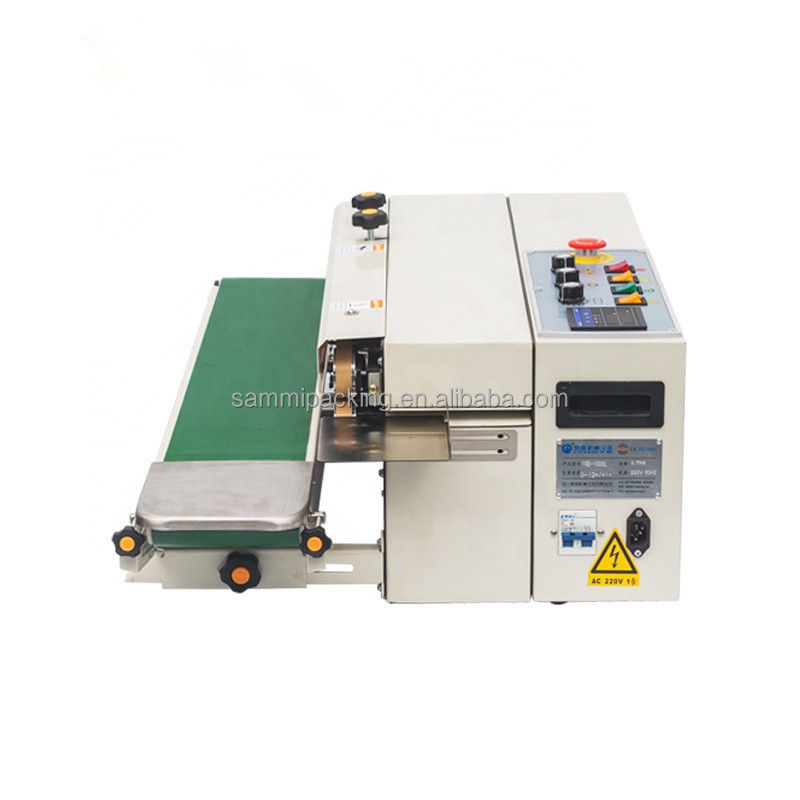 2025 Простая в эксплуатации горизонтальная электрическая запайщик пакетов для пищевых продуктов с ленточным нагревом