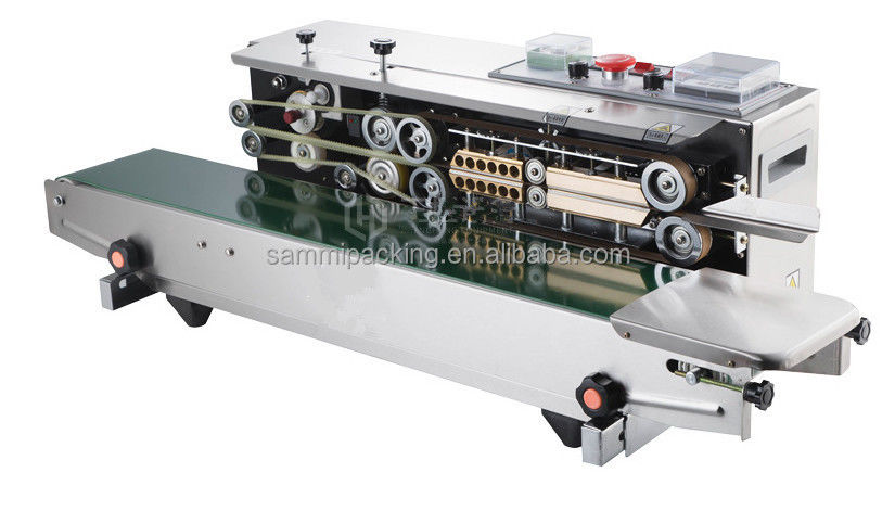 2025 Простая в эксплуатации горизонтальная электрическая запайщик пакетов для пищевых продуктов с ленточным нагревом