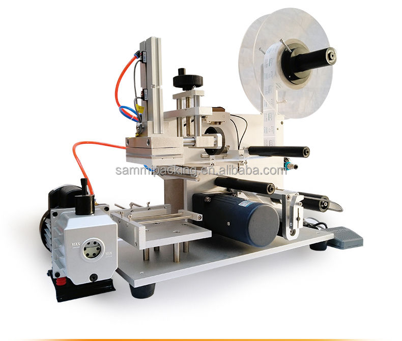 Недорогой профессиональный этикетировочный станок для малого бизнеса - Полуавтоматический этикетировщик для квадратных бутылок и плоских поверхностей