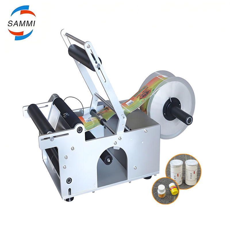 Машина для этикетирования небольших настольных бутылок Автоматическая машина для этикетирования круглых бутылок Вместо ручной машины для этикетирования