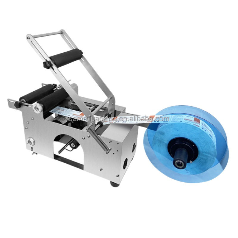 Производственная цена MT-50 Высококачественные полуавтоматические машины для маркировки круглых бутылок, машины для маркировки наклейки для круглых бутылок