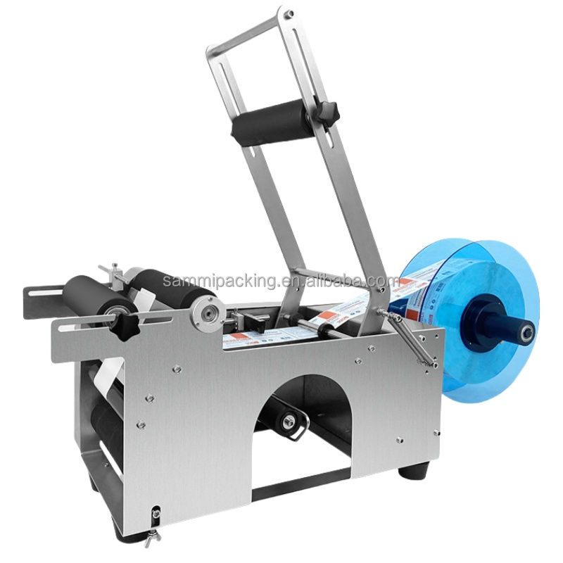 Производственная цена MT-50 Высококачественные полуавтоматические машины для маркировки круглых бутылок, машины для маркировки наклейки для круглых бутылок