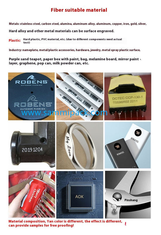 Портативный лазерный принтер для печати серийных номеров, QR-кодов, логотипов и штрих-кодов на упаковке