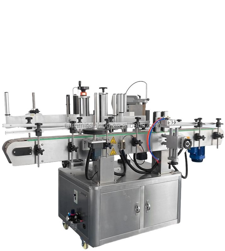 Продажи 2024 года в Китае: надежные полуавтоматические цилиндрические этикетировочные машины с электроприводом и компонентами ПЛК, упаковка в деревянные коробки