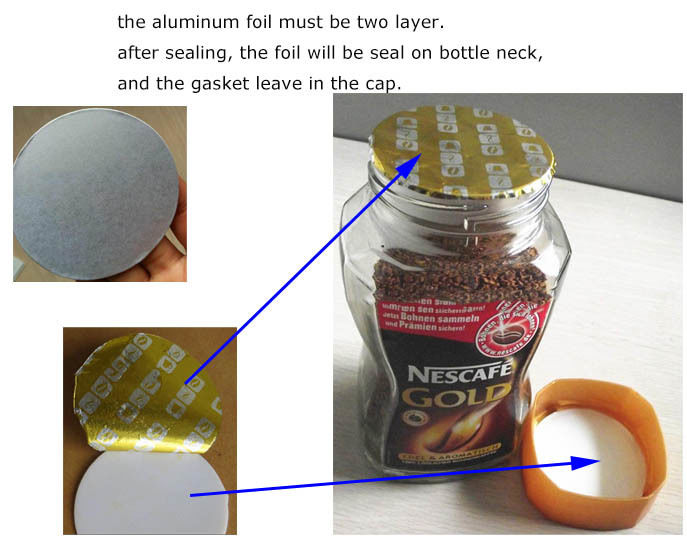 Лучшее качество Ручная индукционная запаечная машина для алюминиевой фольги Dgyf-500A