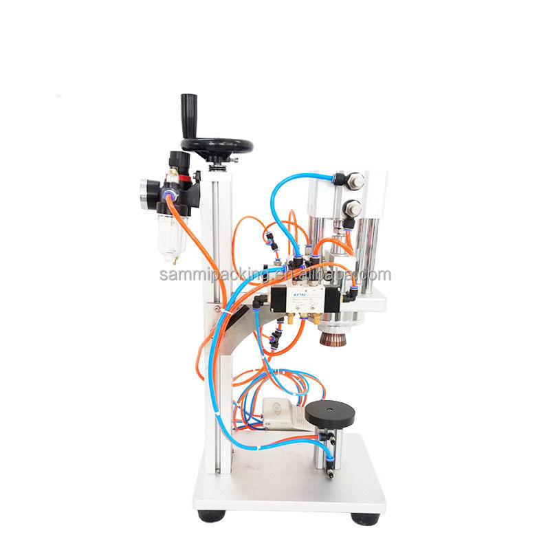 Профессиональная компактная настольная парфюмерная режущая машина Пневматическая полуавтоматическая 13mm-20mm небольшая бутылка