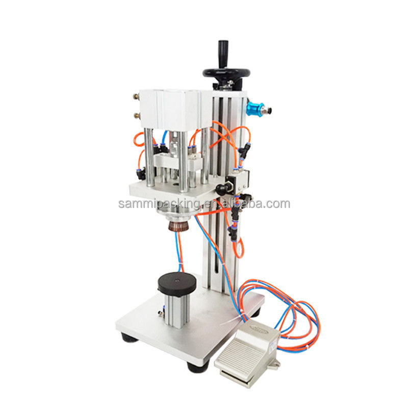 Профессиональная компактная настольная парфюмерная режущая машина Пневматическая полуавтоматическая 13mm-20mm небольшая бутылка