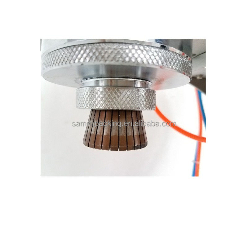 Профессиональная компактная настольная парфюмерная режущая машина Пневматическая полуавтоматическая 13mm-20mm небольшая бутылка