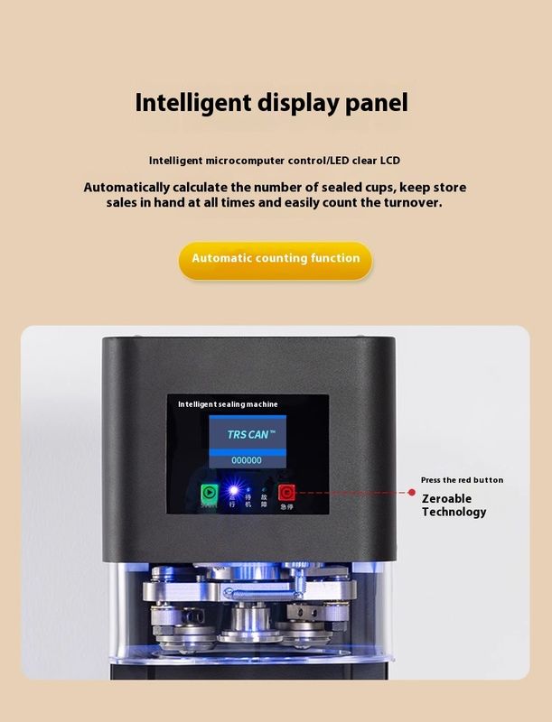 2025 Горячая продажа Коммерческая автоматическая консервная уплотнительная машина - 200-500 мл ПЭТ-консервы для соков, соды, бобы, тепловой уплотнения и упаковки