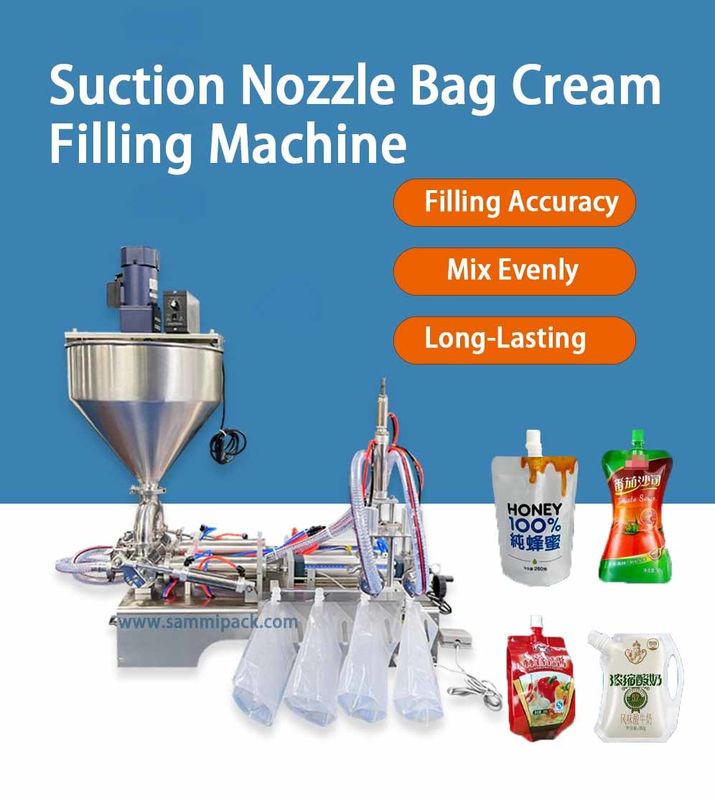 Производственная машина для заполнения пасты с высокой вязкостью с хоппером, мазью, томатным соусом, упаковочная машина для упаковки мешков