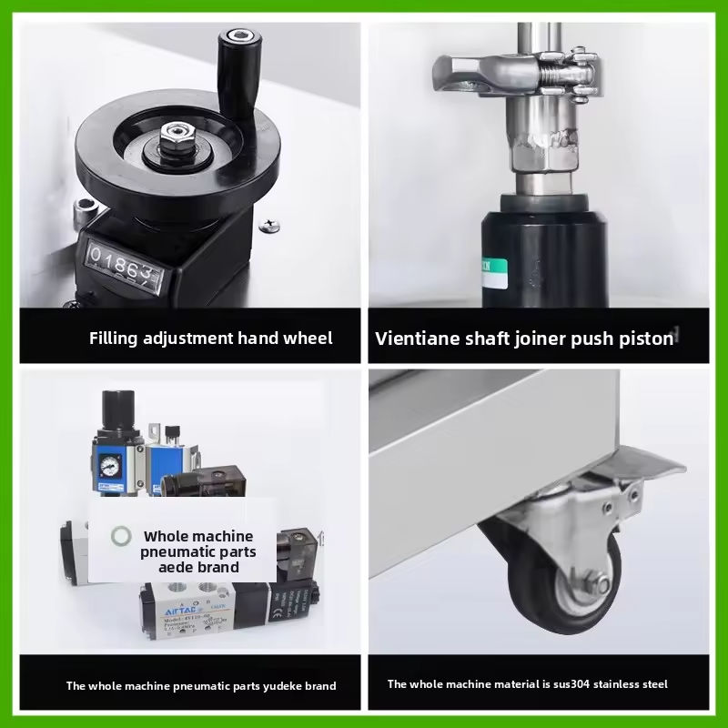 Простая работа Полностью автоматический сервороторный насос Машина для наполнения пастой жидкостью для меда Вязкая жидкая арахисовое масло кетчуп