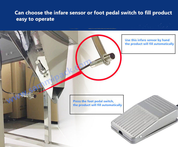 Новейшая 100-2500г большая емкость зерно риса кофе взвешивающий заполняющий аппарат с большим Hopper