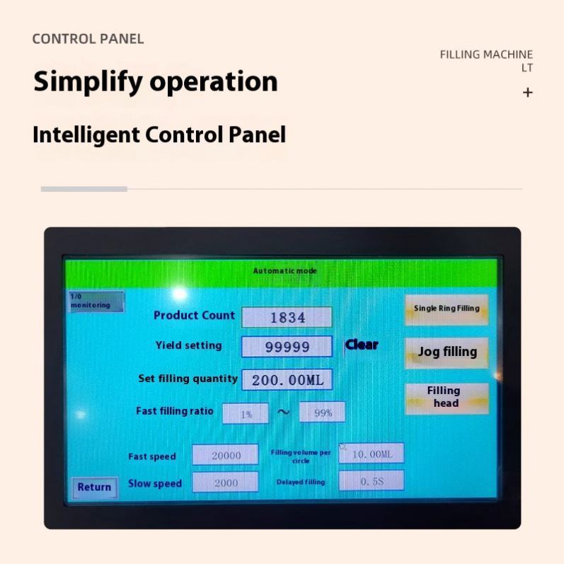 Ротационный пищевой варенье Масло Роторная лоб заполняющий насос Шоколадный наполнитель Арахисовый лосьон Косметический крем паста заполняющая машина