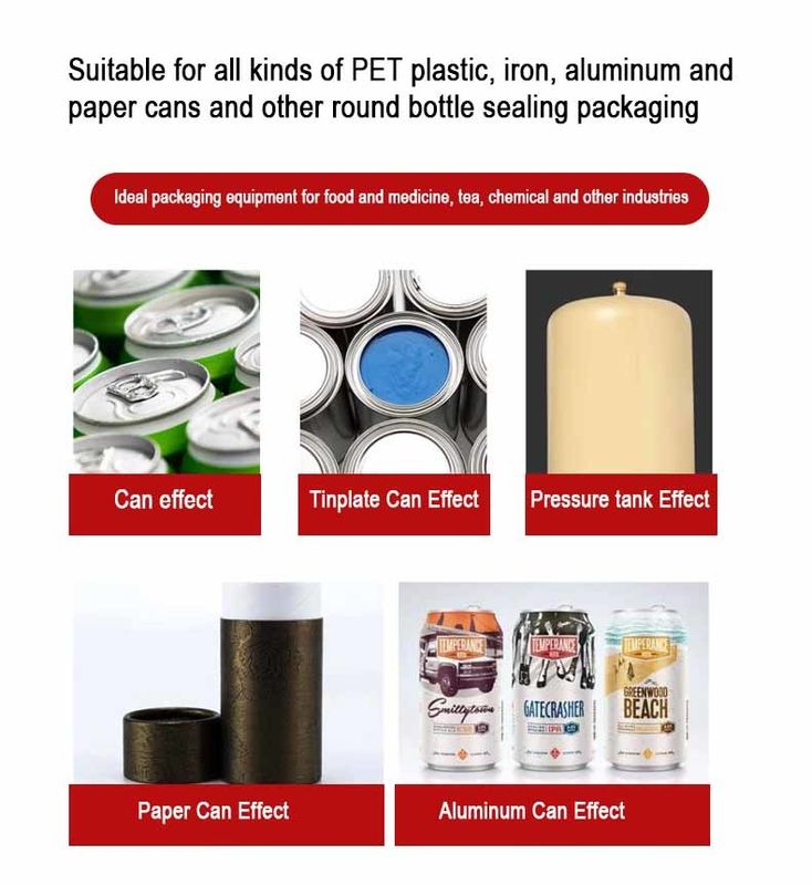 Автоматическая закаточная машина для жестяных банок с пастой из тунца, алюминиевых банок для домашних животных, профессиональная фабрика, изготовление на заказ, новое состояние