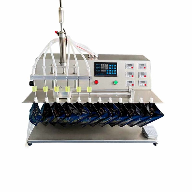 2025 Новые двойные сосуды жидкий водонагреватель мешок мешок заполняющая машина встать сосудистый мешок полуавтоматический наполнитель и уплотнитель