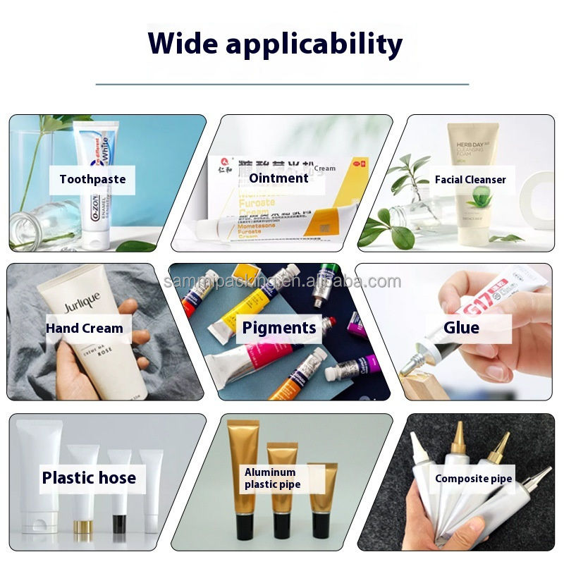 Машина для заполнения и уплотнения мягких труб по низкой цене Полуавтоматическая пластиковая машина для заполнения и уплотнения труб