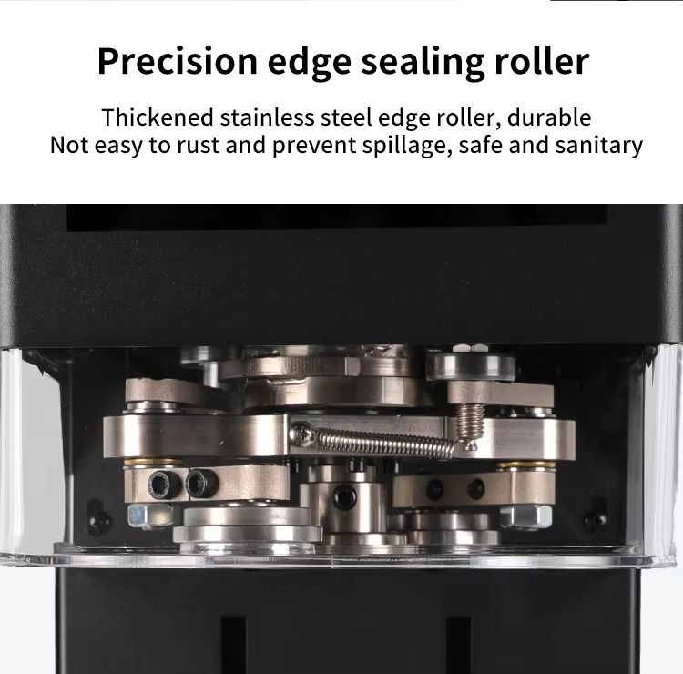 2025 Новый сенсорный экран Интеллектуальный ПЭТ/Алюминиевый консервный герметизирующий аппарат Высокоэффективный консервный аппарат для чайного магазина для продажи