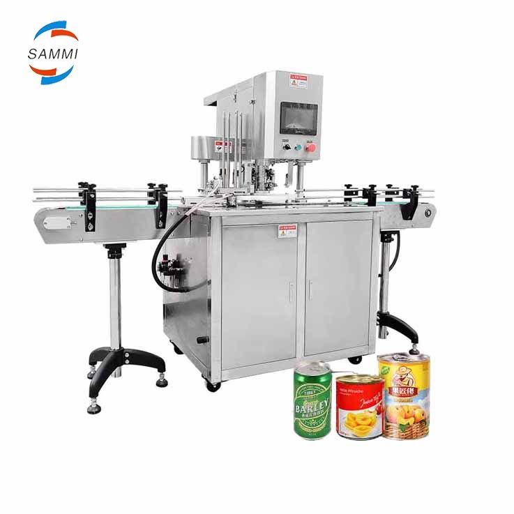 Профессиональная фабрика Custom-Made New Condition Automatic Can Seamer Closing Machine for Tuna Paste Tin Pet Aluminum Motor Metal