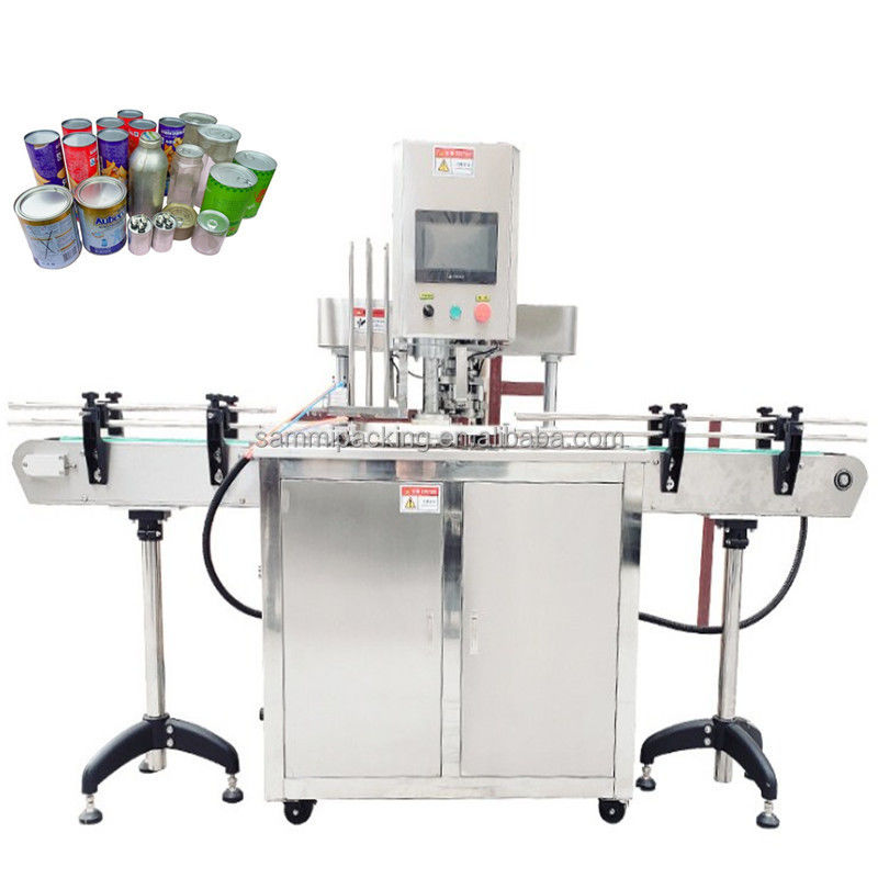 Профессиональная фабрика Custom-Made New Condition Automatic Can Seamer Closing Machine for Tuna Paste Tin Pet Aluminum Motor Metal