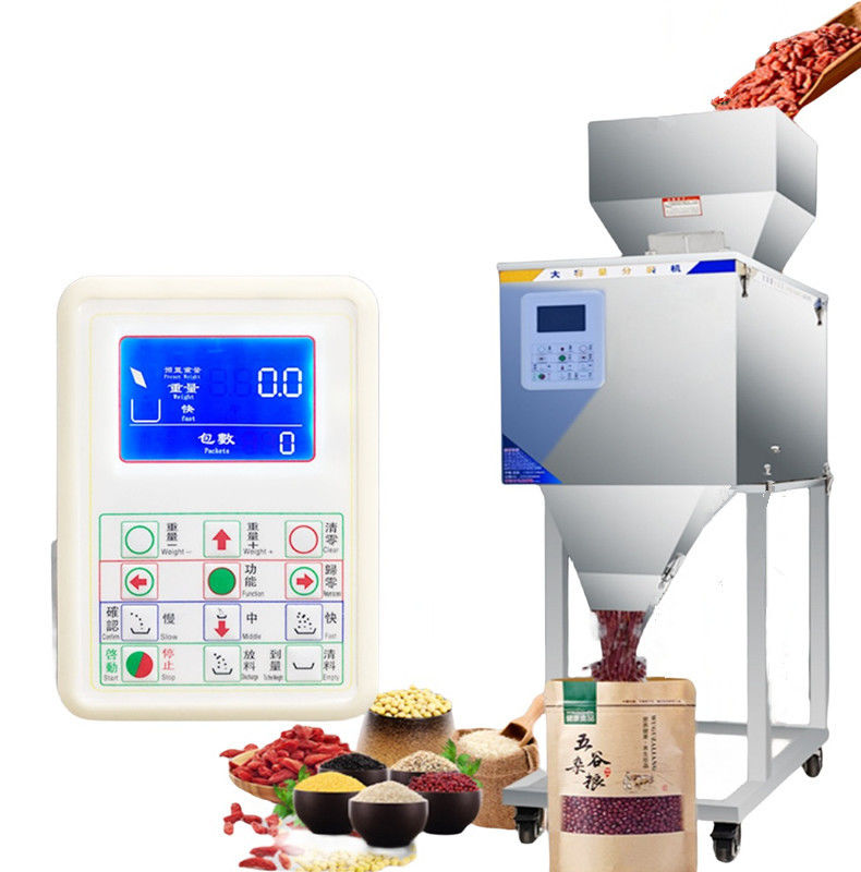 Новейшая машина для дозирования чая большой емкости 100-2500 г, полуавтоматическая машина для наполнения порошком с весами