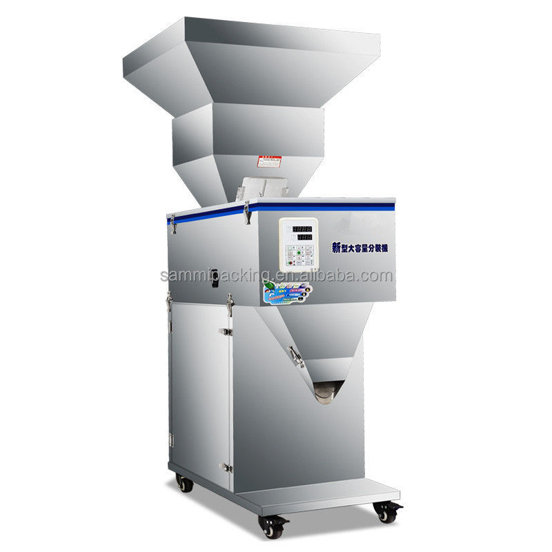 Новейшая весовая машина для зерна, специй, орехов и семян большой емкости 100-2500 г с большим бункером