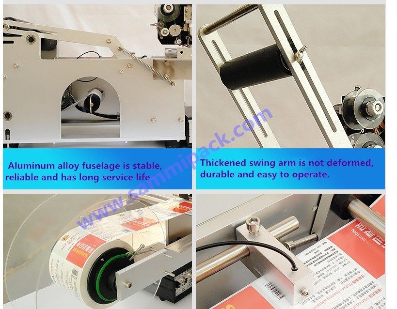Высококачественная полуавтоматическая этикетировочная машина MT-50D для круглых бутылок/банок с термокодировщиком