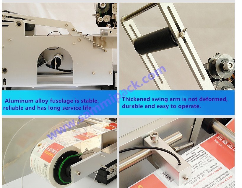 220V Semi-Automatic Electric Labeling Machine for Round Bottles with High Precision and Long Service Life