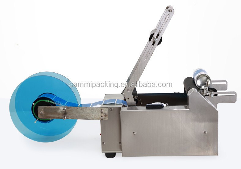 Semi-Automatic Round Bottle Labeler with 120W Motor 25-50 piece/minutes Efficiency and Less than ±0.5mm Labeling Precision