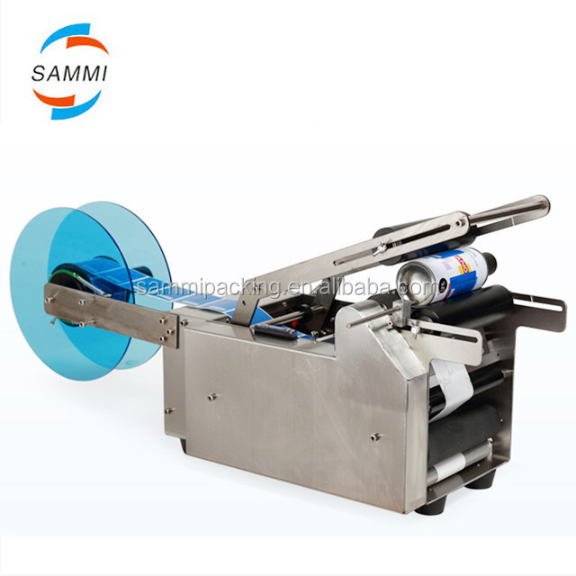 220V Semi-Automatic Round Bottle Labeling Machine with 25-50 piece/minutes Efficiency for 15-120 mm Diameter Bottles