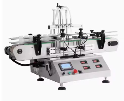 4 головы Настольный автоматический магнитный насос Машина для наполнения жидкостью для масла соковой воды