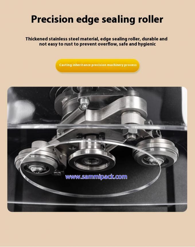 Электрическая укупорочная машина для пластиковых банок с термозапайкой для газированных напитков и чая с пузырьками 2