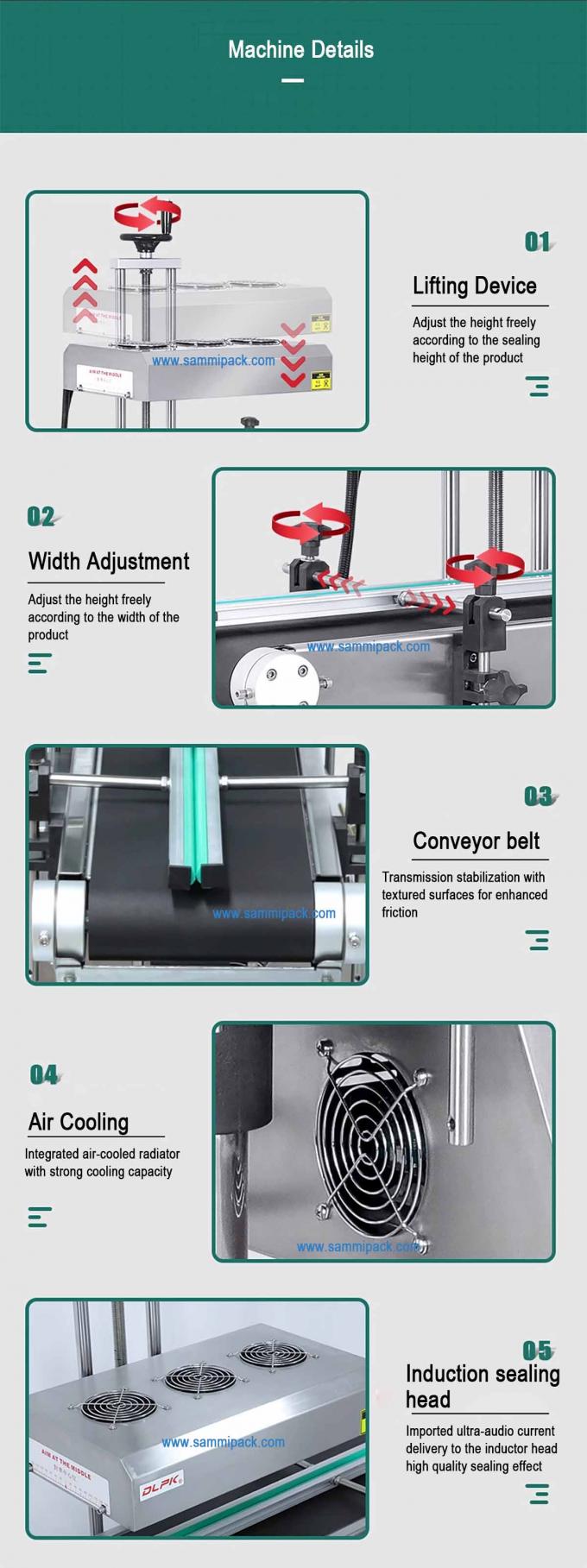 Алюминиевая фольга тепловой индукционной уплотнительной машины Капкаль индукционный уплотнитель для бутылок Консервы для машин упаковки напитков 5