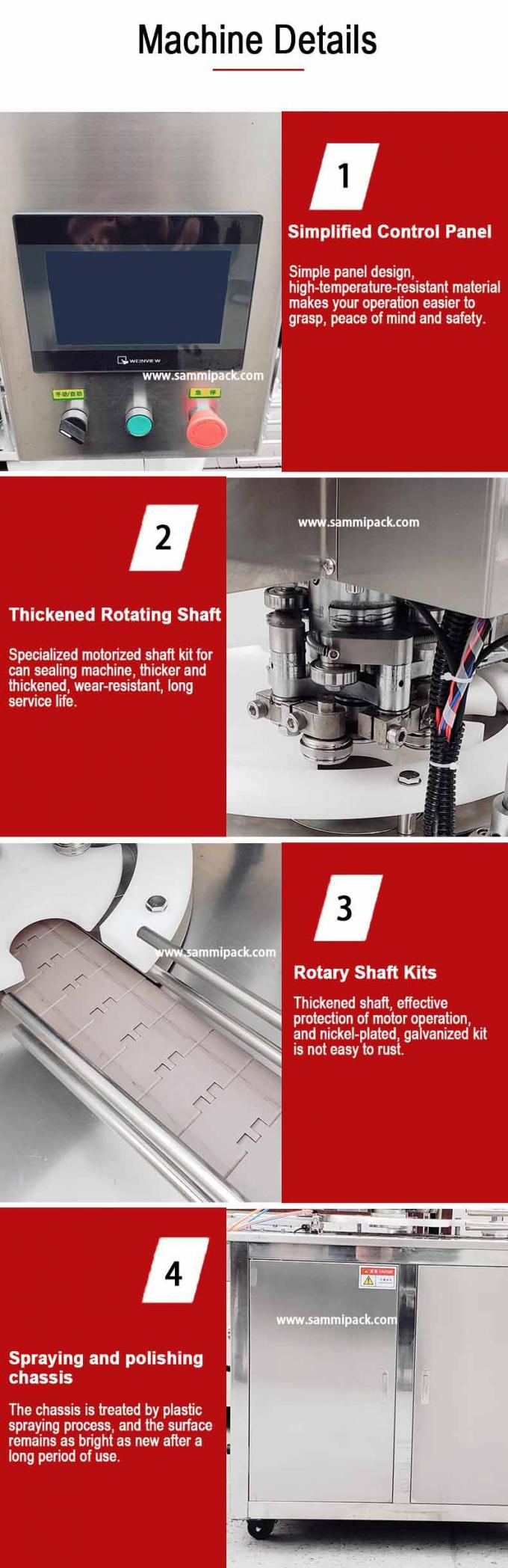 Автоматическая консервная уплотнительная машина для упаковки напитков Фабрика электронной торговли Линия сборки Консервированное пиво Сода обед мясо 2