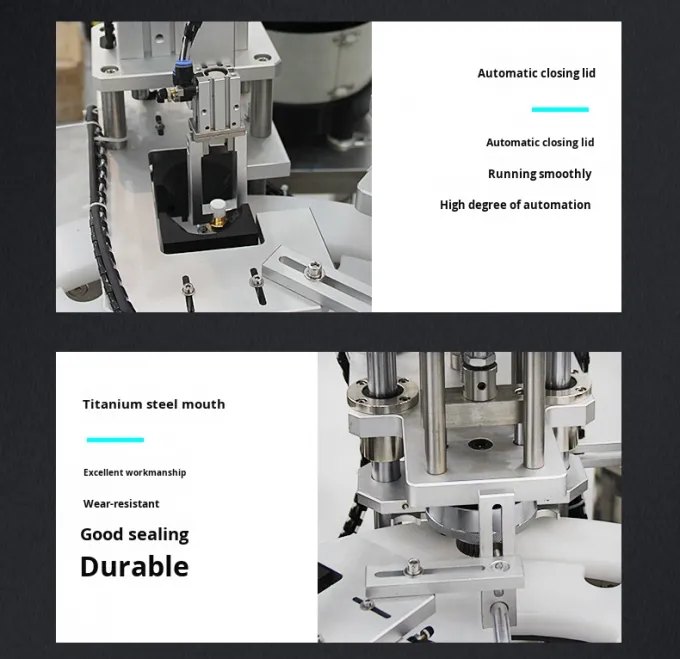 Высокоскоростная автоматическая производственная линия для завязывания распылителей духов и укупорки пластиковых крышек 8