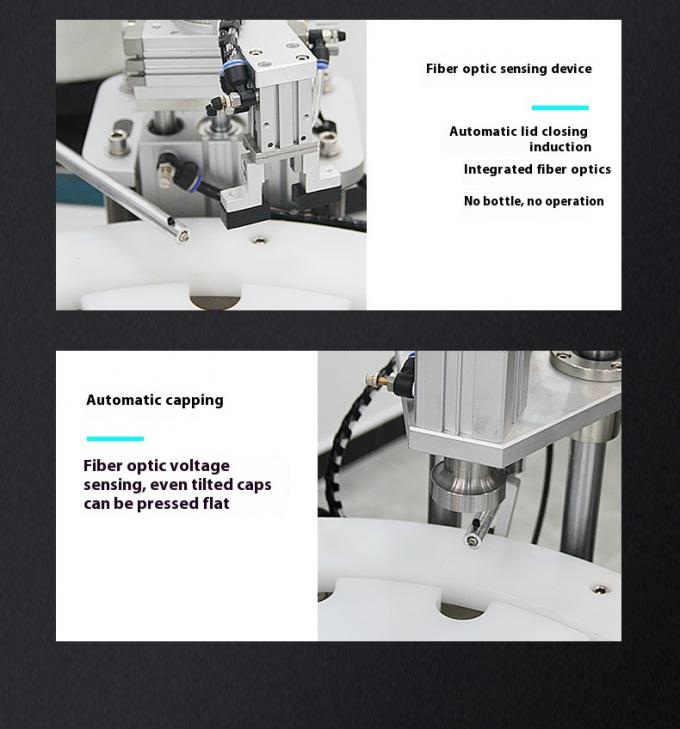 Высокоскоростная автоматическая производственная линия для завязывания распылителей духов и укупорки пластиковых крышек 9