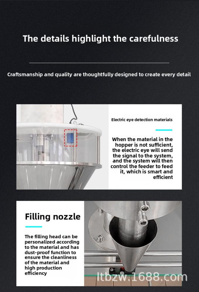 Автоматическая машина для заполнения порошка для перец приправы кофе зубной порошок количественная упаковка производственная линия 6